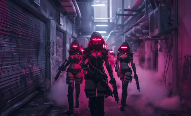 dydyz_4_cyber_womans_with_gun_armure_futuriste_drama_cinemati_6c56ec80-b80a-4b83-8d4a-57b47c51d38e_0